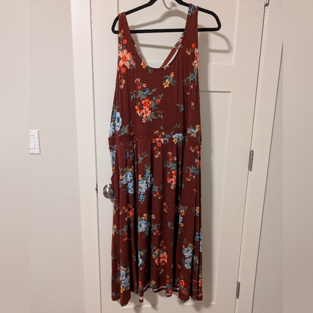 Torrid 5x super soft floral maxi
